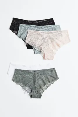 5-pack Lace Hipster Briefs