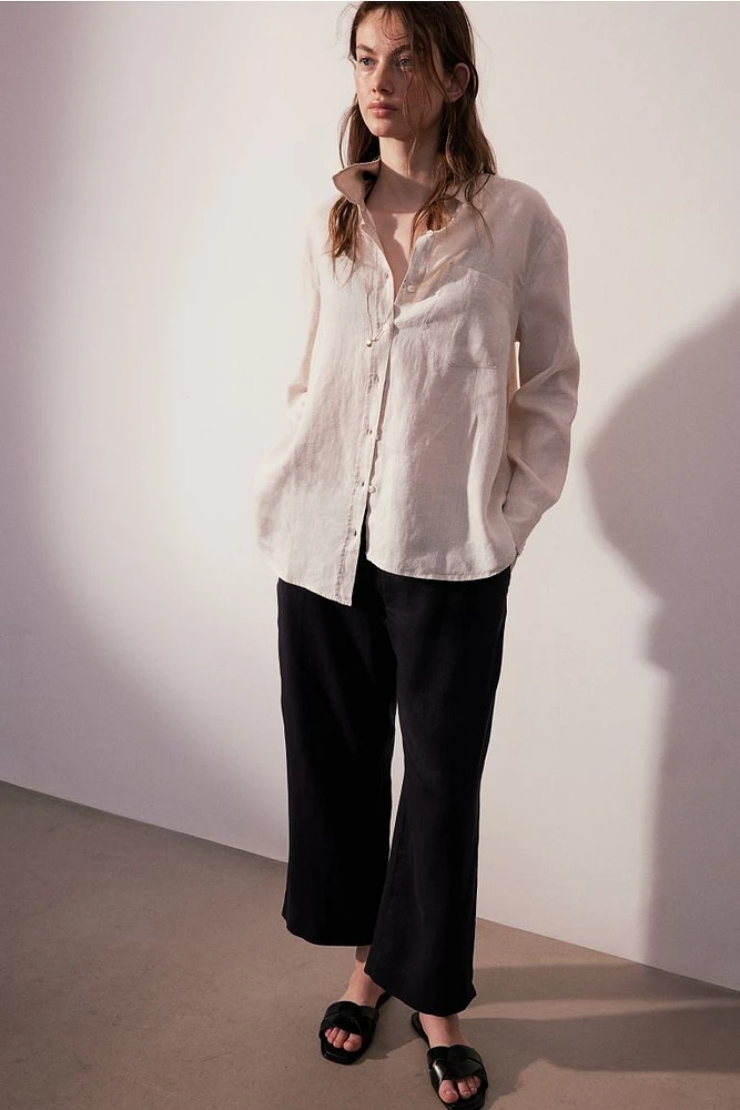 Ankle-length Linen Pants