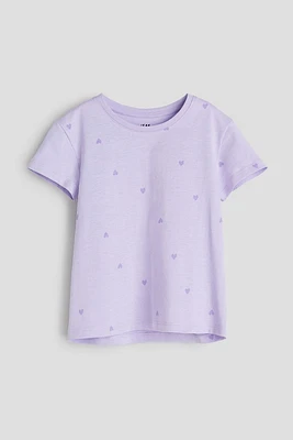 Patterned Cotton Jersey T-shirt