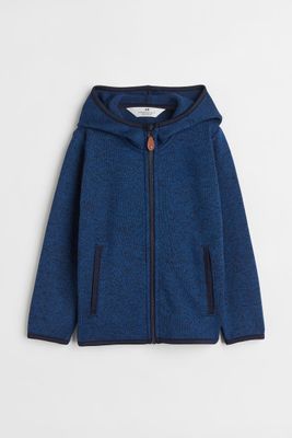 Knitted fleece jacket