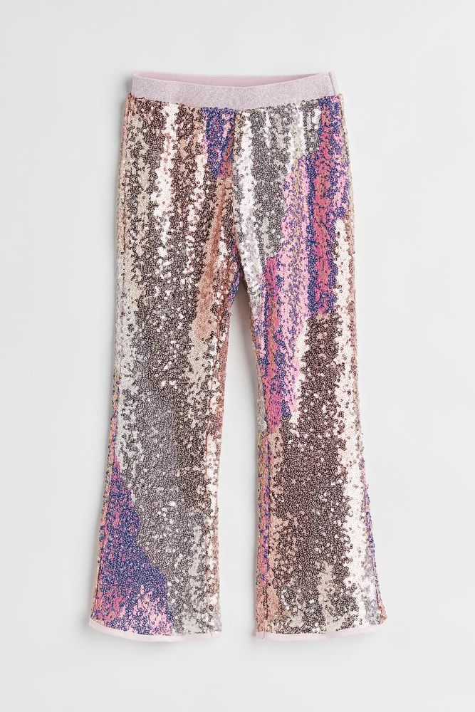 H&M+ Glittery Flared Leggings