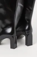 Oversized Leather Boots