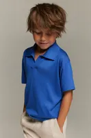 Playera polo tejida