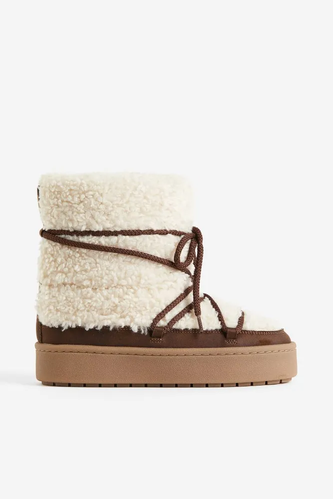 Warm-lined Teddy Fleece Boots