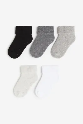 5-pack Non-slip Terry Socks