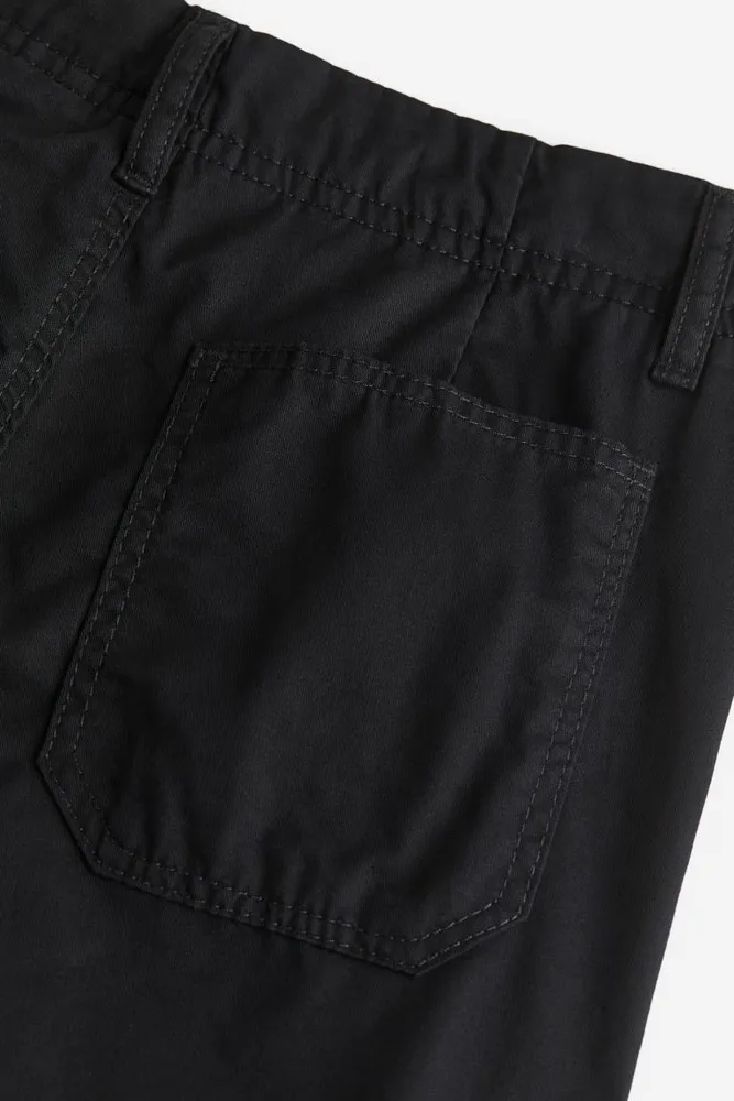 Lined Cotton Cargo Pants