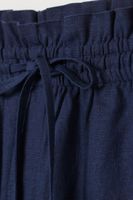 Linen-blend Shorts High Waist
