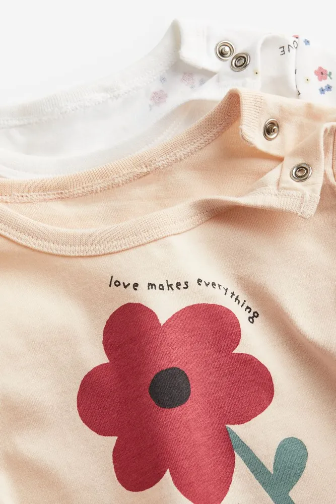 Lot de 2 pyjamas imprimés en coton