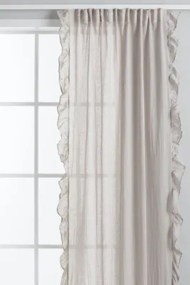 2-pack Linen-blend Flounced Curtains