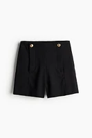 Button-detail Shorts