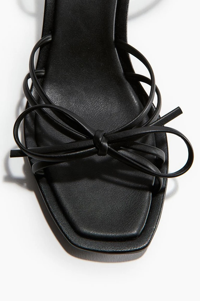 Buckle-detail Heeled Sandals