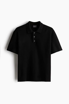 Regular Fit Fine-knit Polo Shirt