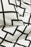 Twin Duvet Cover Set with Graphic Print