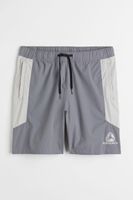 Regular Fit Color-block Nylon Shorts