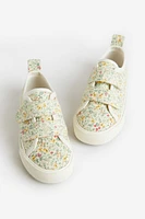 Floral-patterned Canvas Sneakers