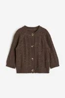 Pointelle-knit Cardigan