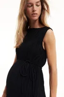 MAMA Pleated Jersey Dress