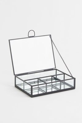 Clear Glass Jewelry Box