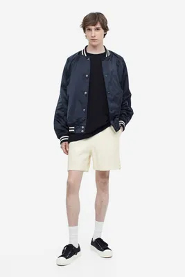 Short Coupe Décontractée en coton