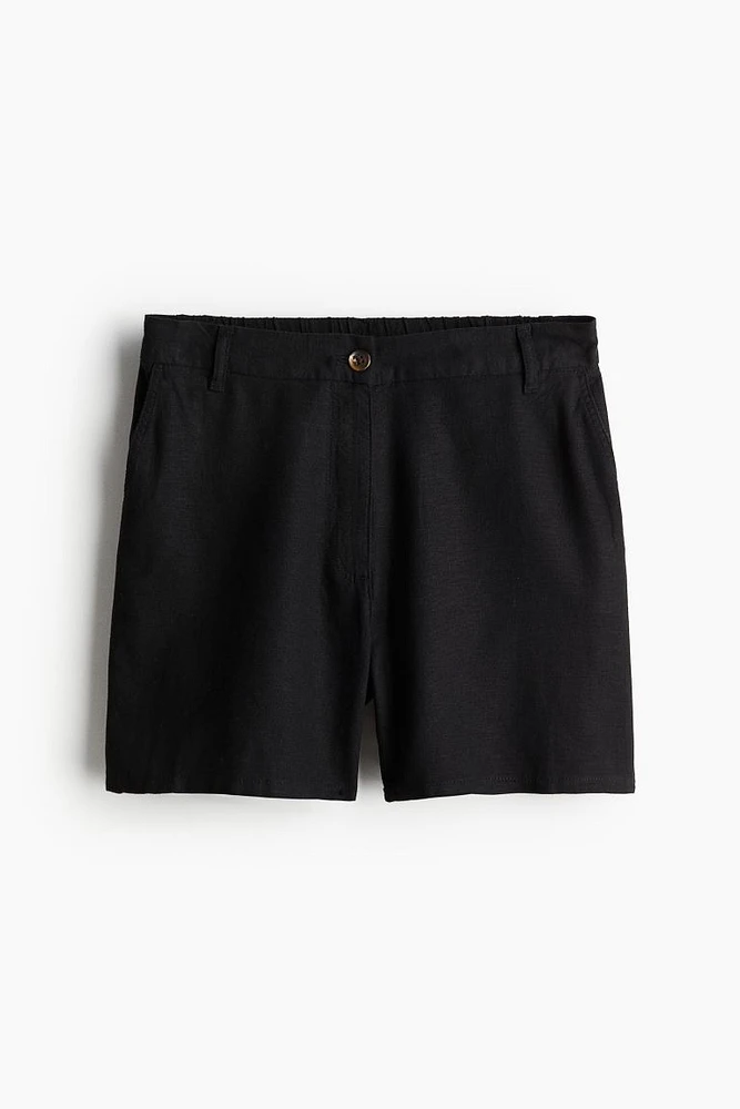 Linen-blend Shorts