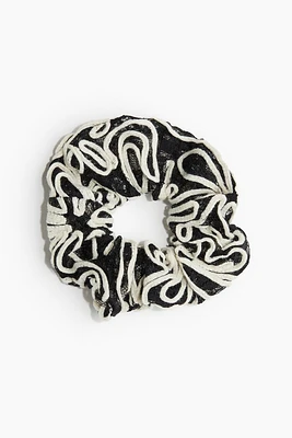 Embroidered Scrunchie