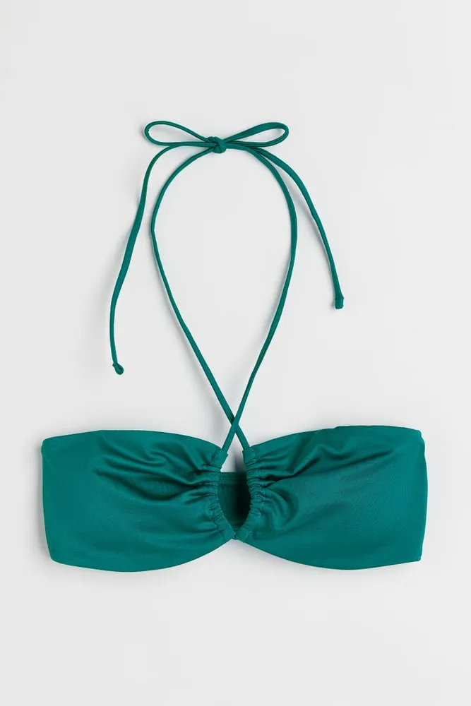 Top de bikini bandeau con relleno