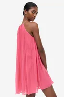 Pleated Chiffon Dress