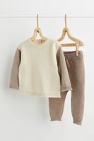 2-piece Fine-knit Cotton Set