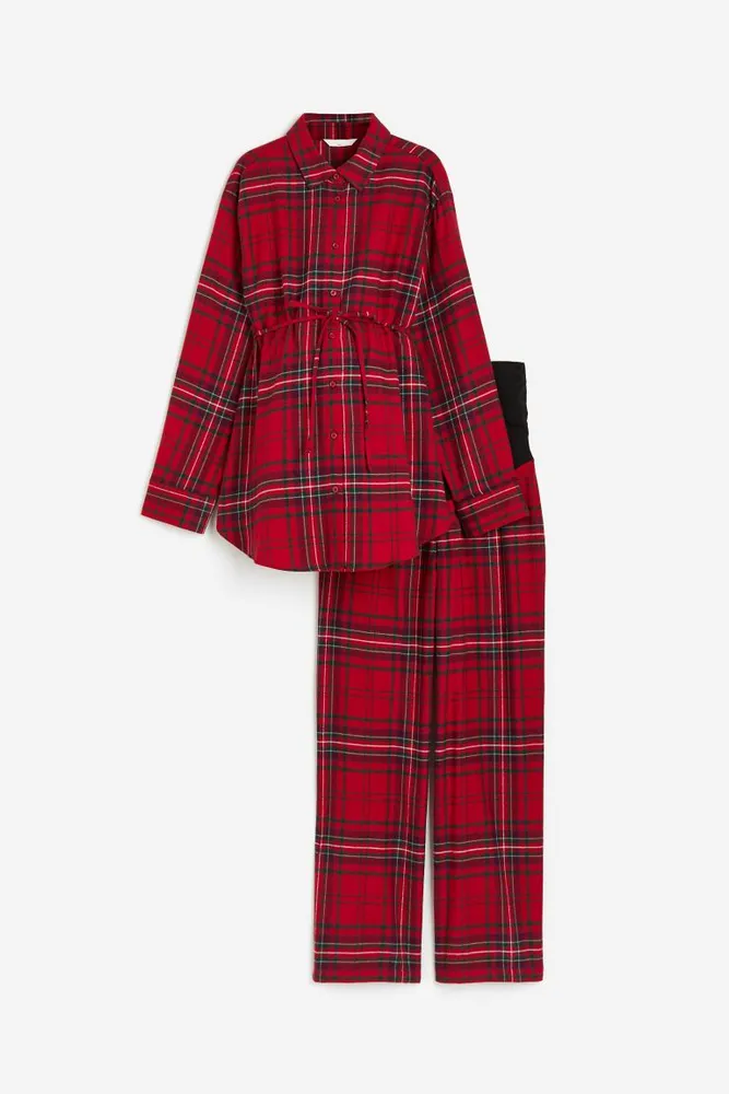 MAMA Before & After Flannel Pajamas