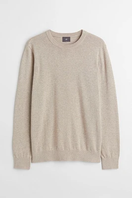 Slim Fit Fine-knit Cotton Sweater