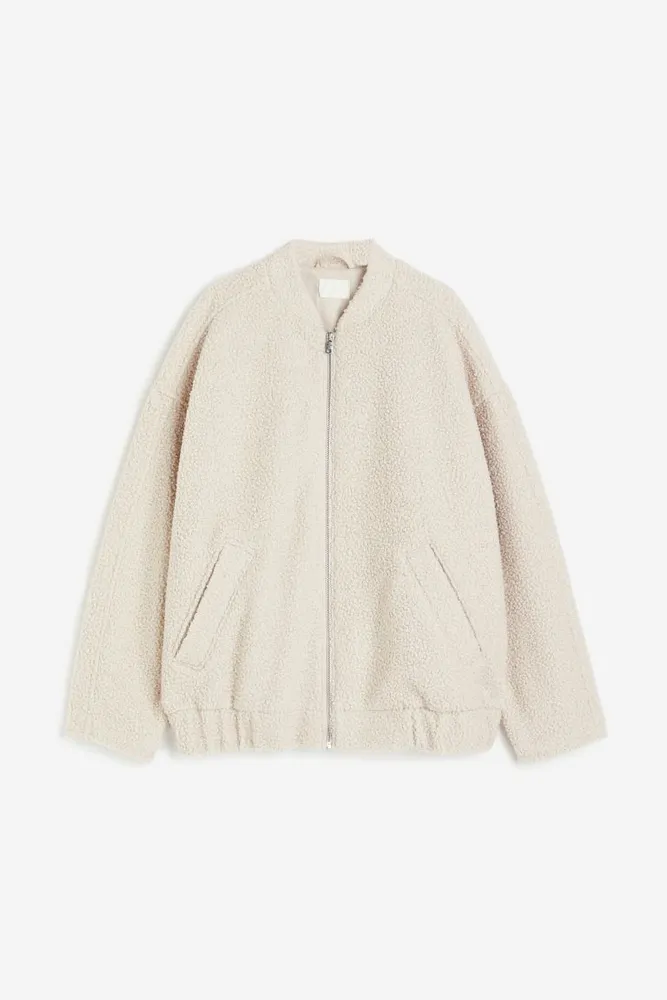 Oversized Teddy-fleece-lined Jacket