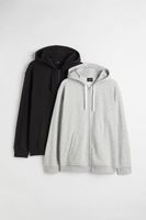 Lot de 2 hoodies zippés Relaxed Fit