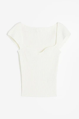 Rib-knit Top