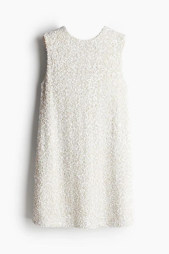 Sequined Tie-back Dress