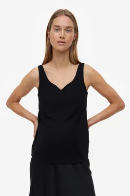 Buckle Black Shaping & Smoothing High Neck Ribbed Tank Top