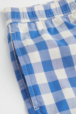 Cotton Poplin Pajama Shorts