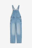 Straight Denim Overalls