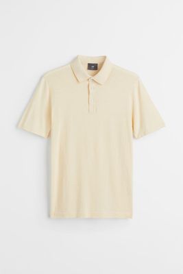 Slim Fit Fine-knit Polo Shirt