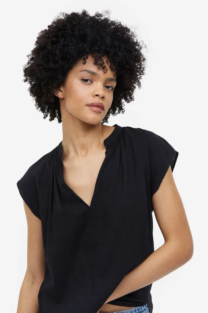 V-neck Blouse