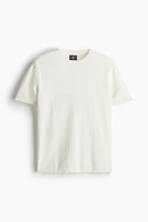 Regular Fit Textured-knit T-shirt