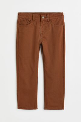 Relaxed Fit Lined Twill Pants