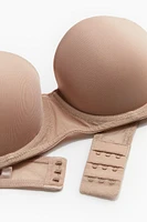 Padded Microfiber Balconette Bra