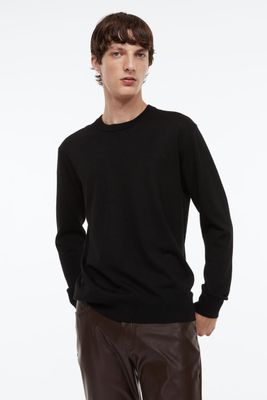 Regular Fit Fine-knit Cotton Sweater