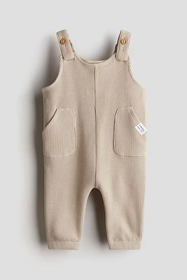 Waffled Cotton Overalls