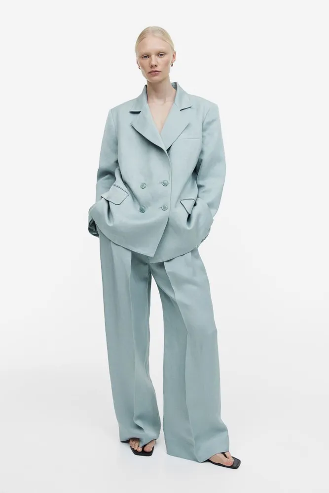 H&M Linen-blend Dress Pants