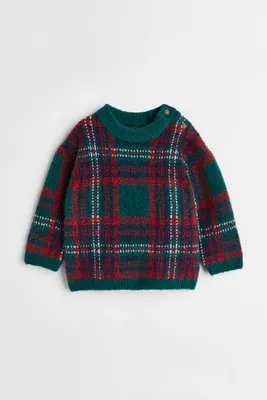 Jacquard-knit Sweater