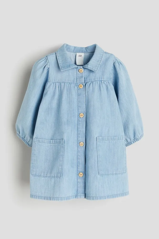 Levi's® Baby Girls Newborn-24 Months Bubble-Sleeve Twill Shirt Dress |  Dillard's