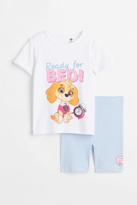 Printed Jersey Pajamas