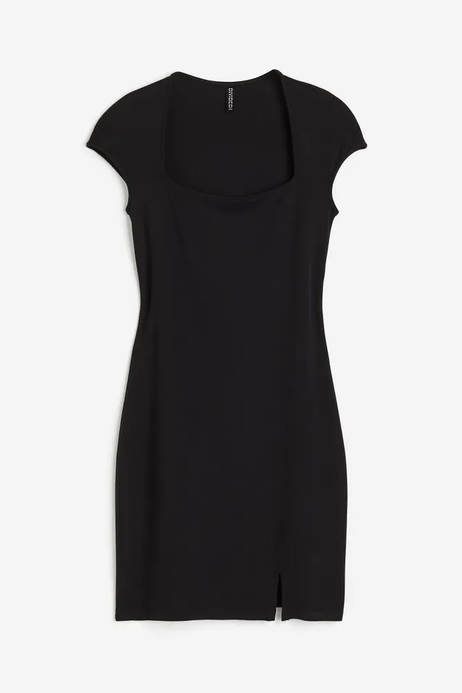 Cap-sleeved Bodycon Dress