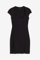 Cap-sleeved Bodycon Dress